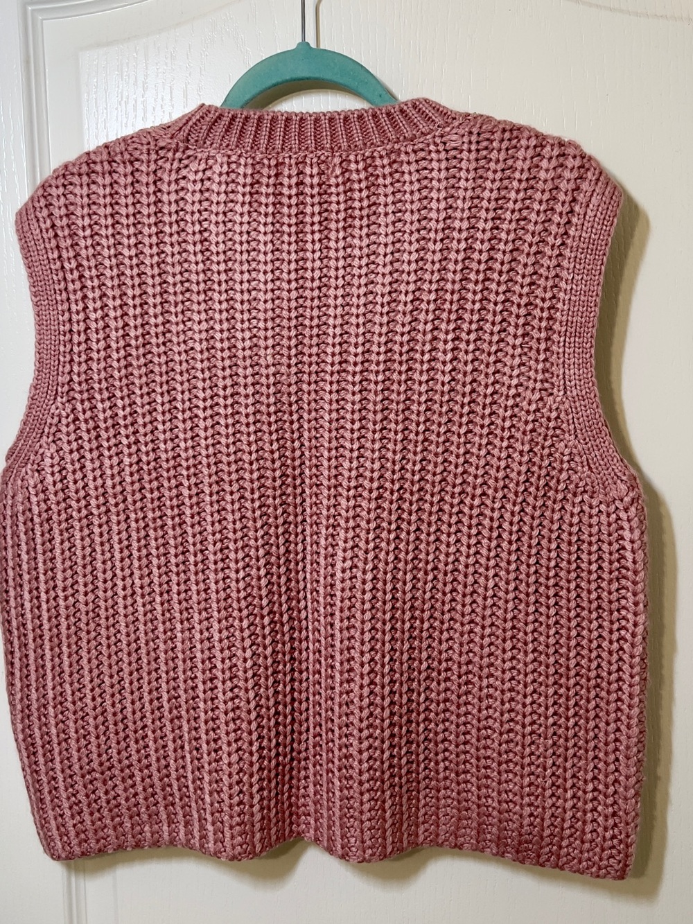 NWT Anthropologie Pilcro Metallic Sweater Vest Pink L. MSRP $118 - Picture 4 of 9
